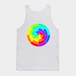 Colourful Rainbow Circle Tank Top